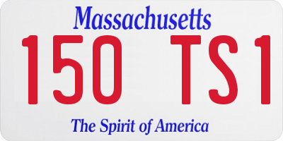 MA license plate 150TS1