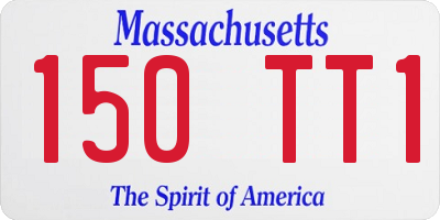 MA license plate 150TT1