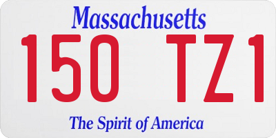 MA license plate 150TZ1