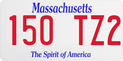 MA license plate 150TZ2