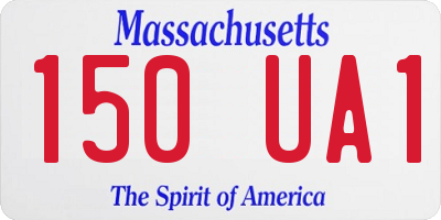 MA license plate 150UA1