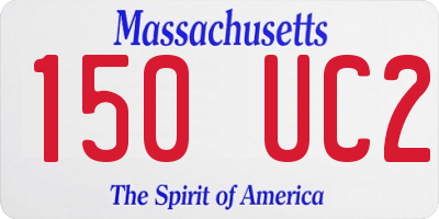 MA license plate 150UC2
