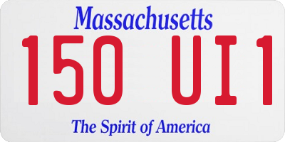 MA license plate 150UI1