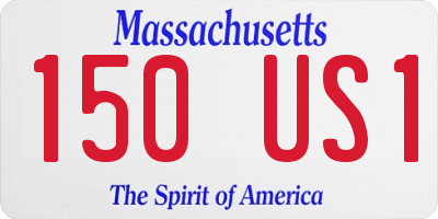 MA license plate 150US1