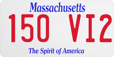 MA license plate 150VI2