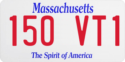 MA license plate 150VT1