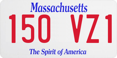 MA license plate 150VZ1