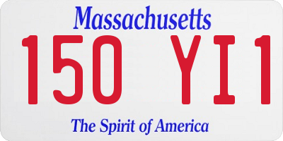 MA license plate 150YI1