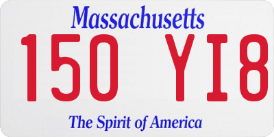 MA license plate 150YI8