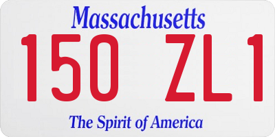 MA license plate 150ZL1