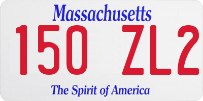 MA license plate 150ZL2