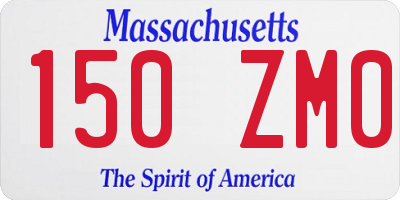 MA license plate 150ZM0