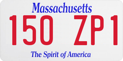 MA license plate 150ZP1