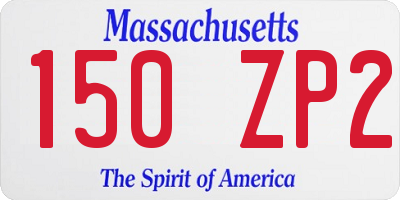 MA license plate 150ZP2