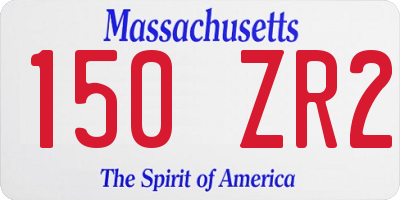 MA license plate 150ZR2