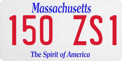 MA license plate 150ZS1