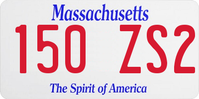 MA license plate 150ZS2