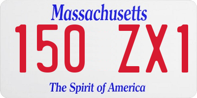 MA license plate 150ZX1