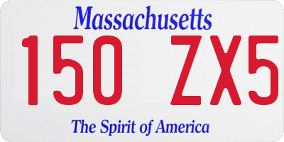 MA license plate 150ZX5