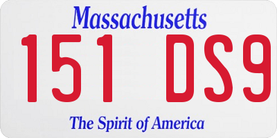 MA license plate 151DS9