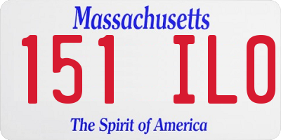 MA license plate 151IL0