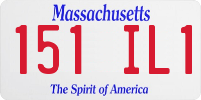 MA license plate 151IL1