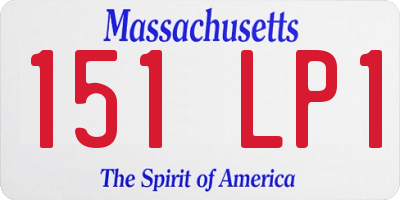 MA license plate 151LP1