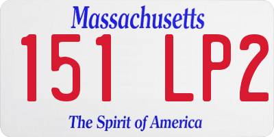 MA license plate 151LP2
