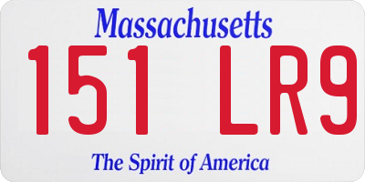 MA license plate 151LR9