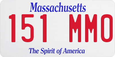 MA license plate 151MM0