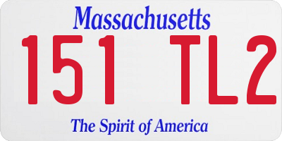 MA license plate 151TL2