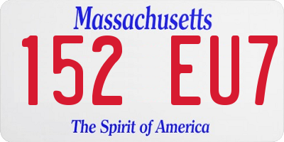 MA license plate 152EU7