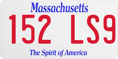 MA license plate 152LS9