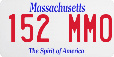 MA license plate 152MM0