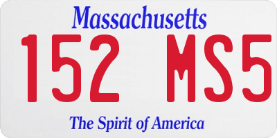 MA license plate 152MS5