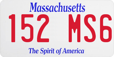 MA license plate 152MS6