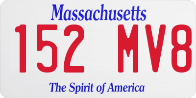 MA license plate 152MV8