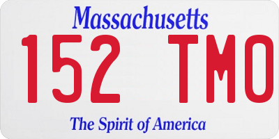 MA license plate 152TM0