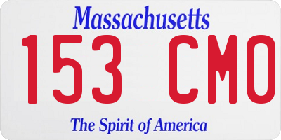 MA license plate 153CM0