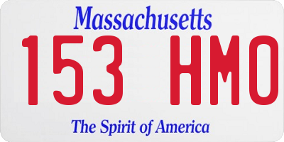 MA license plate 153HM0