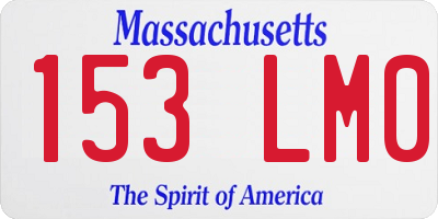 MA license plate 153LM0