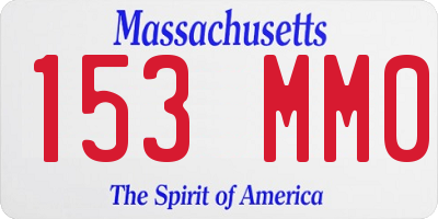 MA license plate 153MM0
