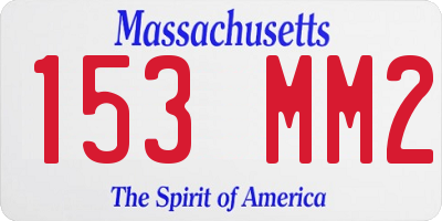 MA license plate 153MM2