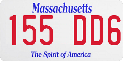 MA license plate 155DD6