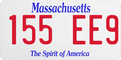 MA license plate 155EE9