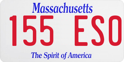 MA license plate 155ES0