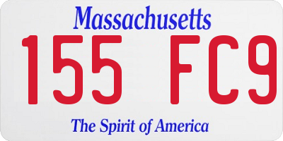 MA license plate 155FC9