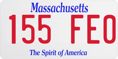MA license plate 155FE0