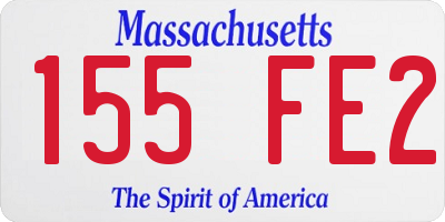 MA license plate 155FE2
