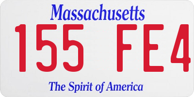 MA license plate 155FE4